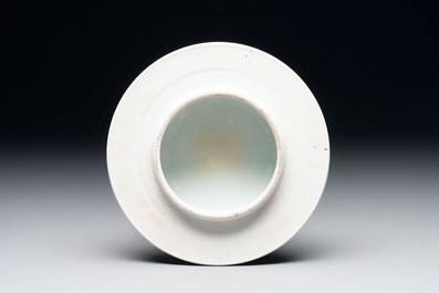 A Chinese famille rose 'lady and boys' vase and cover, Qianlong mark, Republic