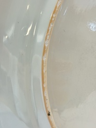 A large Chinese famille verte armorial 'Provinces' dish with the arms of Namur, Kangxi, ca. 1720