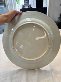 A large Chinese famille verte armorial 'Provinces' dish with the arms of Namur, Kangxi, ca. 1720