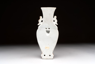Five Chinese famille rose and qianjiang cai teapots and one wall vase, Qianlong and Guangxu marks, 19/20th C.