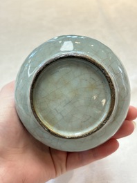 A Chinese Longquan celadon vase, possibly Yuan/Ming