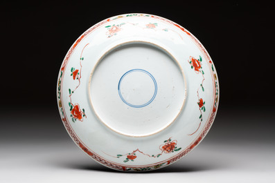 A Chinese famille verte 'Xi Xiang Ji' dish, Kangxi