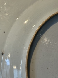 A pair of large Chinese famille rose 'Madame de Pompadour' dishes, Qianlong, ca. 1745