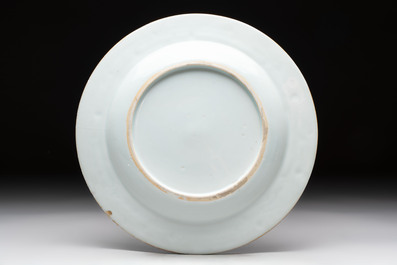 A Chinese Imari-style armorial plate with the arms of Page for the English market, Kangxi, ca. 1718