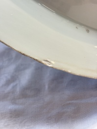 A Chinese blue and white 'Sense of Smell' dish for the European market, Kangxi mark and of the period