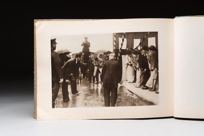 A Japanese commemorative album of the Tokyo&ndash;London Eurasia flight record, dated 1937