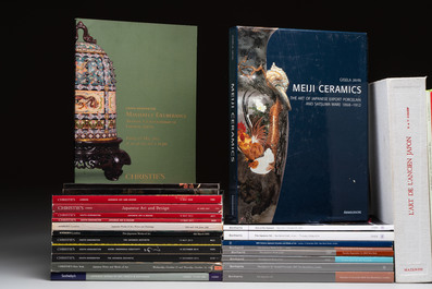 An essential collection of 7 books and 26 auction catalogues on Japanese arts, 1983-2022