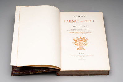 Henry Havard, 'Histoire de la Fa&iuml;ence de Delft', 1878, and Dr. C.H. De Jonge, 'Oud-Nederlandsche Majolica en Delftsch aardewerk', 1947