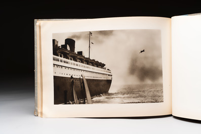 A Japanese commemorative album of the Tokyo&ndash;London Eurasia flight record, dated 1937
