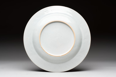 A Chinese armorial plate with the arms of West for the English market, Yongzheng, ca. 1733
