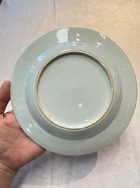 A pair of Chinese Imari-style armorial plates with the arms of Walker for the English market, Kangxi, ca. 1712
