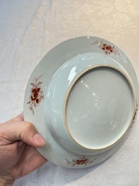 A pair of Chinese famille rose armorial soup plates with the arms of Wynne impaling Gosling for the English market, Yongzheng, ca. 1725