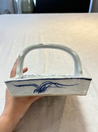 A Chinese blue and white ko-sometsuke basket, possibly Tianqi