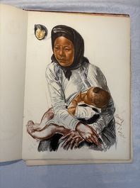 Alexandre Iacovleff (1887-1938): 'La croisi&egrave;re jaune', incl. 44 illustrations, lithography on paper, dated 1931-1932