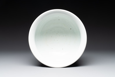 A Chinese blue and white 'riverscape' censer, 18th C.