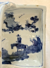 A Chinese blue and white ko-sometsuke basket, possibly Tianqi
