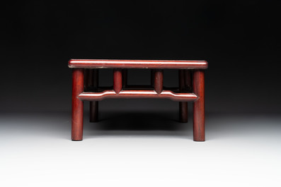 Three Chinese wooden stands, 19/20th C.