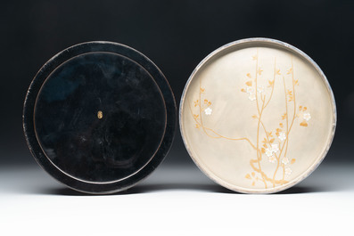 A varied collection of 14 Japanese lacquer and bronze wares, Zōhiko 平安象彦 mark, 19/20th C.