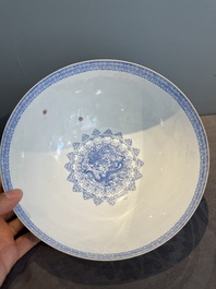 A varied collection of eight Chinese famille rose eggshell bowls, Jingdezhen mark, 20th C.