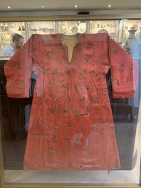 Two embroidered silk and cotton robes for the Straits or Peranakan market, Southeast Asia, 20th C.