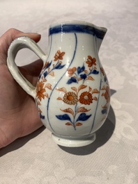 Two Chinese Imari-style jugs with covers, 18th C.