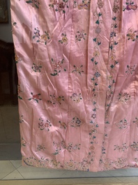 Two embroidered silk and cotton robes for the Straits or Peranakan market, Southeast Asia, 20th C.