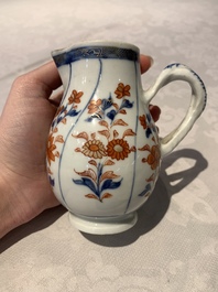 Two Chinese Imari-style jugs with covers, 18th C.