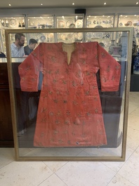 Two embroidered silk and cotton robes for the Straits or Peranakan market, Southeast Asia, 20th C.