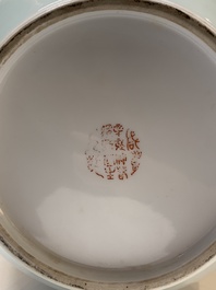 A Chinese famille rose 'birds among blossoming branches' vase, Xianfeng mark, Republic