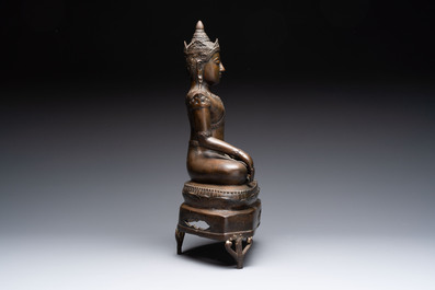 Three bronze sculptures of deities, South Asia/Southeast Asia, 19/20th C.