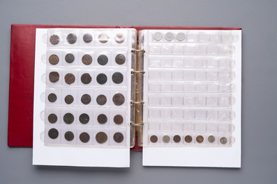 A large collection of 614 international coins, incl. coins from Germany, Norway, USA, UK, etc.