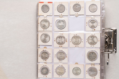 A large collection of 440 German coins, dating from 1819 to 1979