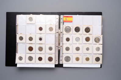 A large collection of 614 international coins, incl. coins from Germany, Norway, USA, UK, etc.