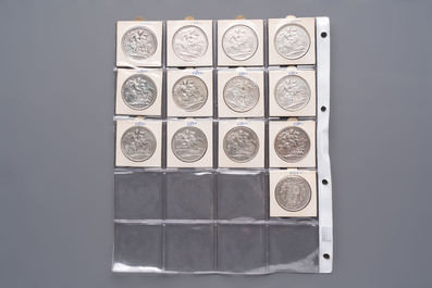 A collection of 30 coins from the British Empire, dating from 1787 to 1901