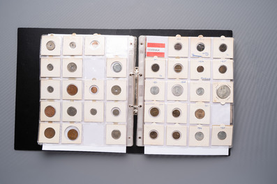 A large collection of 614 international coins, incl. coins from Germany, Norway, USA, UK, etc.