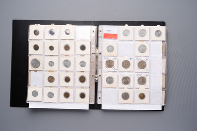 A large collection of 614 international coins, incl. coins from Germany, Norway, USA, UK, etc.