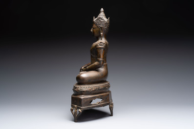 Three bronze sculptures of deities, South Asia/Southeast Asia, 19/20th C.