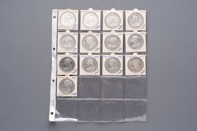 A collection of 30 coins from the British Empire, dating from 1787 to 1901