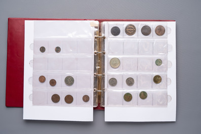A large collection of 614 international coins, incl. coins from Germany, Norway, USA, UK, etc.