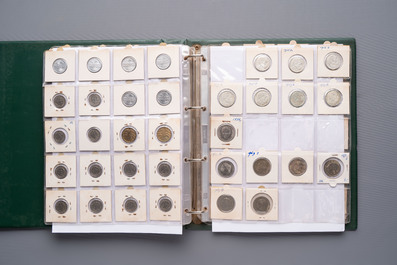 A large collection of 440 German coins, dating from 1819 to 1979