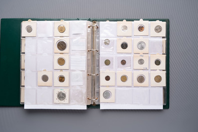 A large collection of 614 international coins, incl. coins from Germany, Norway, USA, UK, etc.