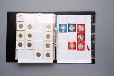 A large collection of 614 international coins, incl. coins from Germany, Norway, USA, UK, etc.