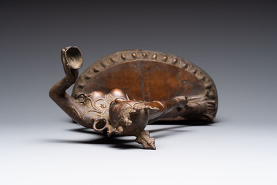 Three bronze sculptures of deities, South Asia/Southeast Asia, 19/20th C.