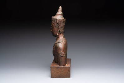 Three bronze sculptures of deities, South Asia/Southeast Asia, 19/20th C.