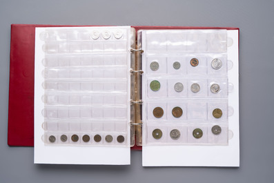 A large collection of 614 international coins, incl. coins from Germany, Norway, USA, UK, etc.