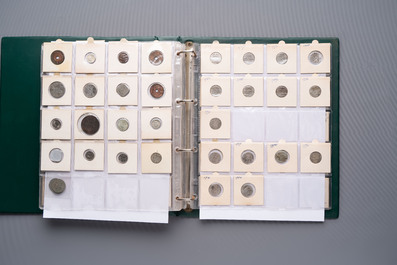 A large collection of 614 international coins, incl. coins from Germany, Norway, USA, UK, etc.