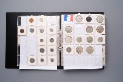 A large collection of 614 international coins, incl. coins from Germany, Norway, USA, UK, etc.