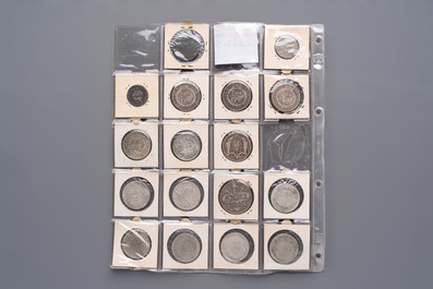 A collection of 30 coins from the British Empire, dating from 1787 to 1901