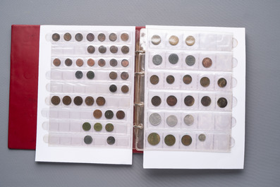 A large collection of 614 international coins, incl. coins from Germany, Norway, USA, UK, etc.