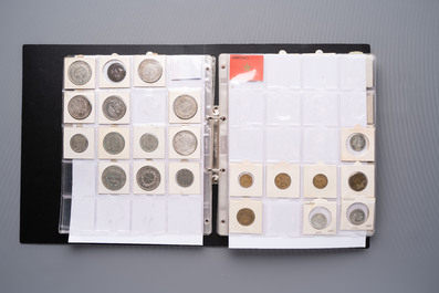 A large collection of 614 international coins, incl. coins from Germany, Norway, USA, UK, etc.